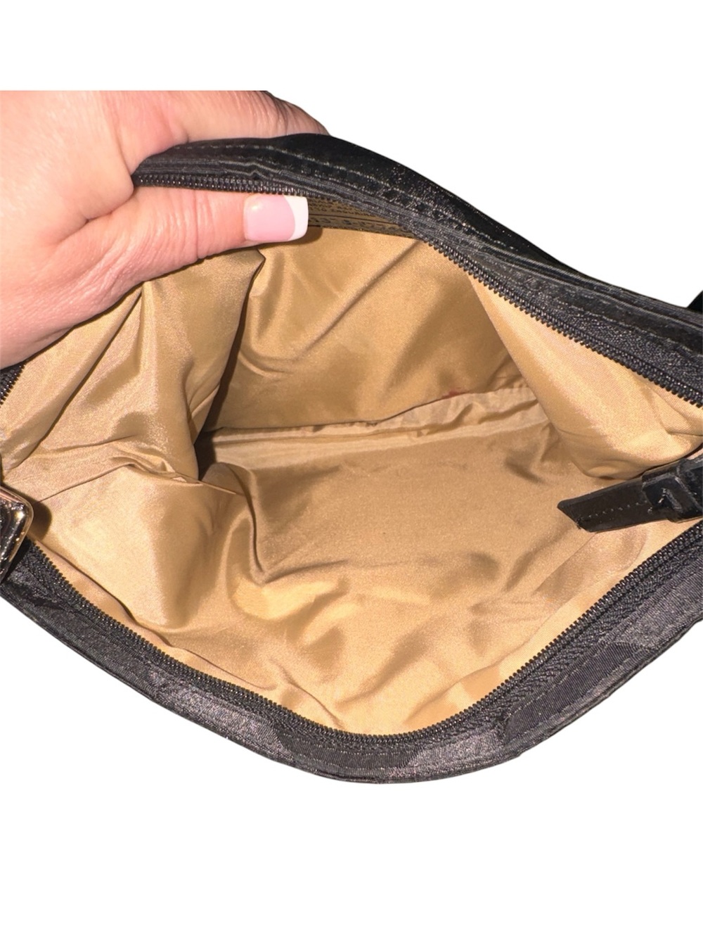Coach Black Signature Nylon Crossbody Shoulder Bag - Picture 7 of 7